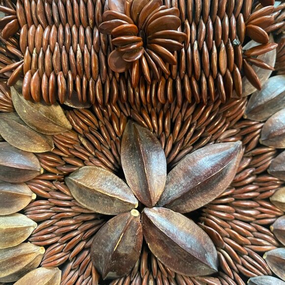 Mini Koa Seed Pod Purse Hawaiian Polynesian‎ Vintage - Picture 6 of 7